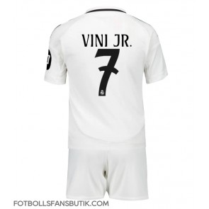 Real Madrid Vinicius Junior #7 Replika Hemmatröja Barn 2024-25 Kortärmad (+ Korta byxor)